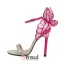 Trendy Frauen Sandalen Mit Schmetterlingsflügeln Und Farbblockdesign Hihg Heels