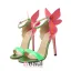 Trendy Frauen Sandalen Mit Schmetterlingsflügeln Und Farbblockdesign Hihg Heels