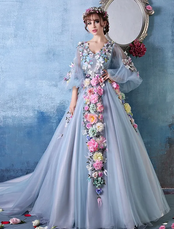 Colorful flower dress cheap