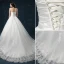 2015 Sweetheart Appliques Lace & Flowers Organza Ball Gown Wedding Dress