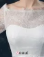 Élégante Princesse Une Ligne Épaules 1/2 Manches Robe De Mariée En Dentelle Brodée