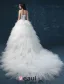 2015 Luxury Sweetheart Sleeveless Sequined Upper Corset Cascading Ruffles Ball Gown Wedding Dress