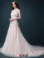 Une Ligne Appliques Princesse Carré Décolleté Dos Nu Perlage Robe De Mariée En Organza