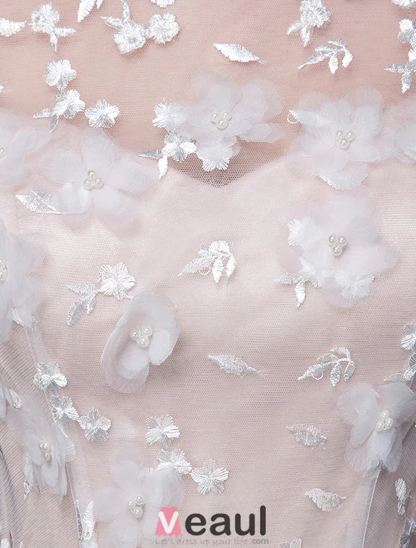 Une Ligne Appliques Princesse Carré Décolleté Dos Nu Perlage Robe De Mariée En Organza