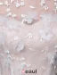 Une Ligne Appliques Princesse Carré Décolleté Dos Nu Perlage Robe De Mariée En Organza