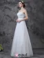 Simple Une Ligne De Robe De Mariée En Dentelle Bretelles Strass Ceinture