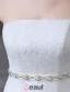 Simple Une Ligne De Robe De Mariée En Dentelle Bretelles Strass Ceinture