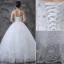 2015 Glitter Sweetheart Sequin Rhinestone Floor-length Lace Ball Gown Wedding Dress