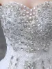 2015 Glitter Sweetheart Sequin Rhinestone Floor-length Lace Ball Gown Wedding Dress