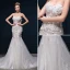 Sweetheart Sirène Sexy Fleurs En Dentelle Décolleté Manches Robe De Mariage De Fuite