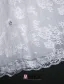 2015 A-ligne Décolleté Carré, Manches 3/4 En Dentelle Et Des Fleurs Robe De Mariée Courte
