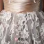 2015 Ballkleid Rüschen-spitze-tulle Appliques Champagner Brautkleid Kurz