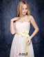 6 Modèles De Robes De Demoiselle D'honneur En Mousseline De Soie Champagne Lumière Une Ligne