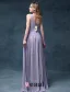 Empire One-shoulder Flower Ruffle Asymmetrical Chiffon Cocktail Dress