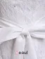 Mermaid V-neck Beading Bow Sash Backless Lace Wedding Dress