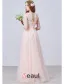 2015 Empire Square Halsen Kronblad Pärla Organza Aftonklänning