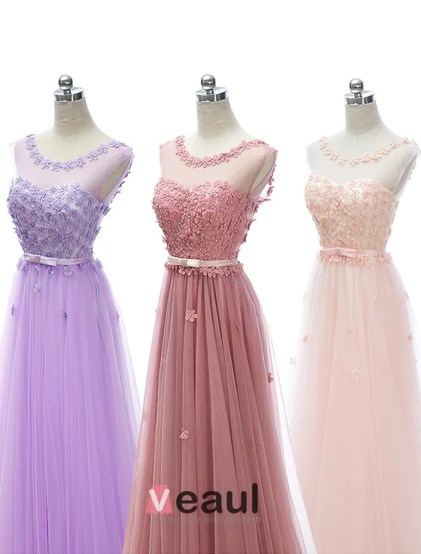 2015 Empire Square Halsen Kronblad Pärla Organza Aftonklänning