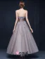 Ball Gown Sweetheart Appliques Lace Ruffle Sash Organza Unique Color Wedding Dress