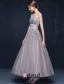 Ball Gown Sweetheart Appliques Lace Ruffle Sash Organza Unique Color Wedding Dress