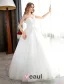 Sparkly White Wedding Dress Ball Gown Flower Bridal Dress With Rhinestone And Sequins