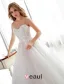 Sparkly White Wedding Dress Ball Gown Flower Bridal Dress With Rhinestone And Sequins