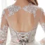 Elegant Lace Wedding Dress Scoop Neckline Pierced Bridal Ball Gown With Sash