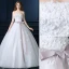 Belle Applique Bustier Robe De Mariée Blanche Avec Noeud Ceinture