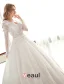 Luxus Ballkleid Brautkleid Mit V-ausschnitt Durchbohrte Spitze Hochzeitskleider Mit Pailletten