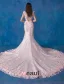 Glamorous Pink Wedding Dress Mermaid Organza Applique Flower Bridal Dress