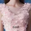 Glamorous Pink Wedding Dress Mermaid Organza Applique Flower Bridal Dress