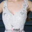 Beautiful A-line V-neck Wedding Dress Applique Lace Bridal Dress With Sash