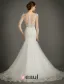 Sirène Encolure Carrée Manches 3/4 Robe De Mariée En Dentelle Appliques