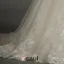 Sirène Encolure Carrée Manches 3/4 Robe De Mariée En Dentelle Appliques