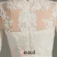 A-ligne De V-cou 1/2 Manches Robe De Mariée En Dentelle D'été Avec Ceinture