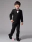 Boy Wedding Suits Red Tie Ring Bearer Suits 5 Sets