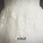 Elegant A-line V-neck 3/4 Sleeves Applique Lace Wedding Dress