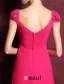 Princess Sleeves Beading Rhinestone Crystal Ruffle Chiffon Maxi Evening Dress