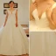 2016 Simples Ondulé Bretelle Profonde Dos Nu V-cou Robe De Mariée En Satin Épais Avec Noeud