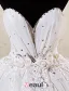 Robe De Bal Sweetheart Profonde Fleurs Appliques Robe De Mariée Avec Cristal
