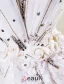 Robe De Bal Sweetheart Profonde Fleurs Appliques Robe De Mariée Avec Cristal