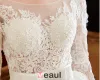 2016 Balle De Luxe Robe Dos Nu Robe De Mariée En Dentelle Soluble Avec Ceinture