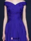 2016 Sexy Off The Shoulder Backless Ruffles Royal Blue Evening Dress