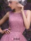 Glamorous Scoop Neckline Beading Glitter Organza Prom Dress