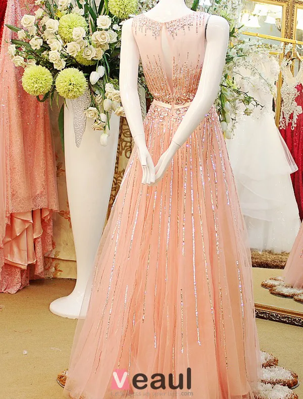 Glitter Formal Dress With Crystal Long Evening Dress For 2016 New Year Eve Christmas Party Dresses