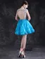 Sparkly Cocktail Dress Backless Crystal Party Dress With Sequins For 2016 New Year Eve