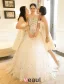 Une Ligne Princesse Chérie Dentelle Applique Strass Robe De Mariée Avec Une Longue Queue