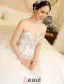 Une Ligne Princesse Chérie Dentelle Applique Strass Robe De Mariée Avec Une Longue Queue