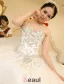 Une Ligne Princesse Chérie Dentelle Applique Strass Robe De Mariée Avec Une Longue Queue
