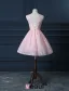 Beautiful Pink Cocktail Dress Short Lace Christmas Party Dresses 2016 New Year Eve Dresses