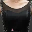 Mermaid Scoop Urringning Beading Paljetter Rhinestone Backless Svart Aftonklänning